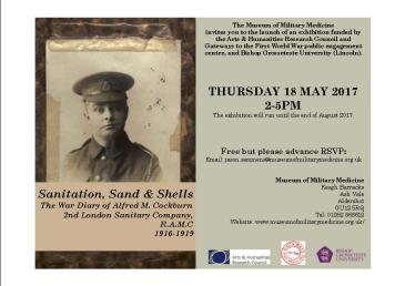 Event Launch Flyer including photo of Alfred M. Cockburn